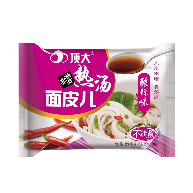 顶大 热汤面皮儿 酸辣味 120g